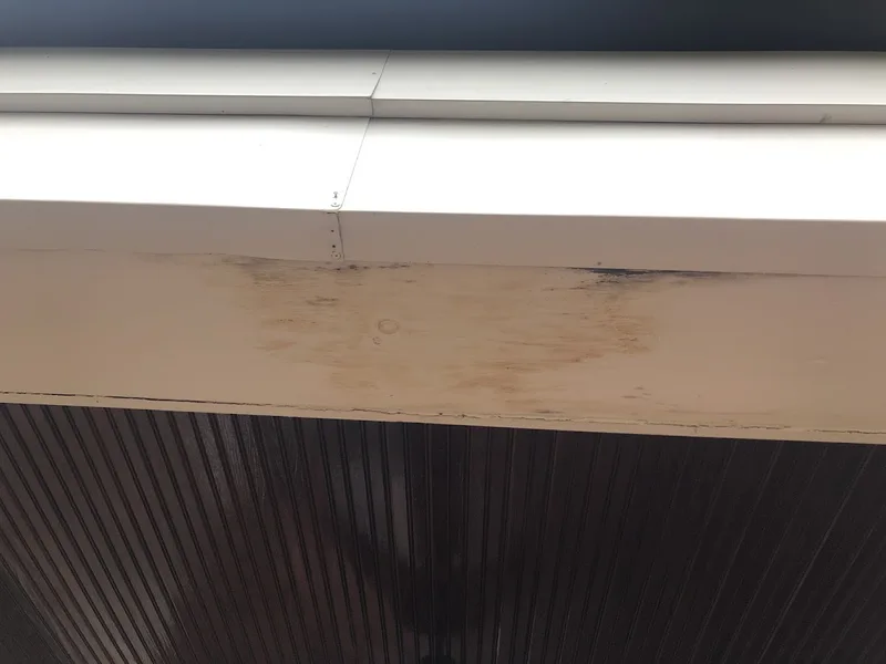 Close-up of Gutter Cleaning work by Roof & Nail in Germantown